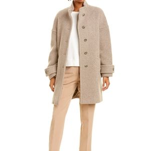 NWT Cinzia rocca icons teddy wool blend coat